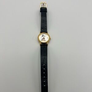 Vintage Disney Mickey Mouse Gold Seiko Watch